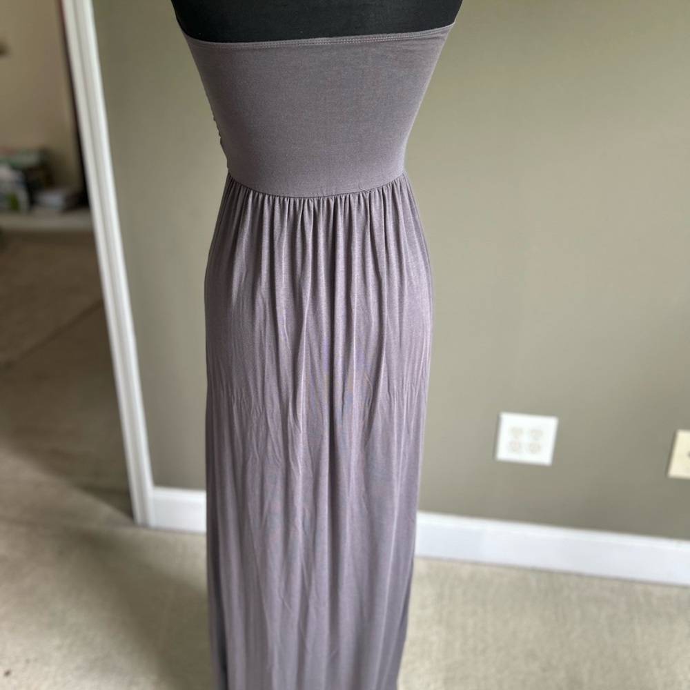 Elegant Strapless Maxi Dress